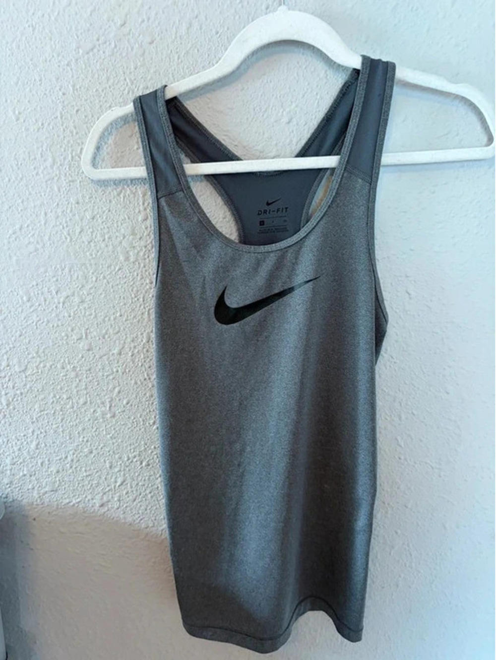 Nike dri fit grey tank S